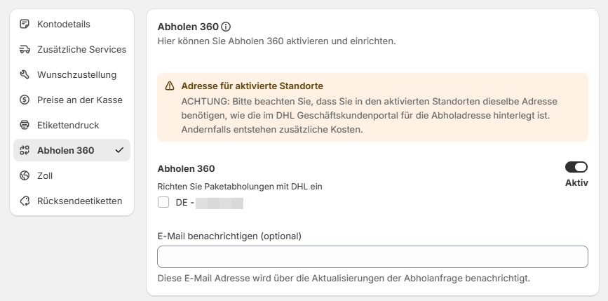Abholen 360 2
