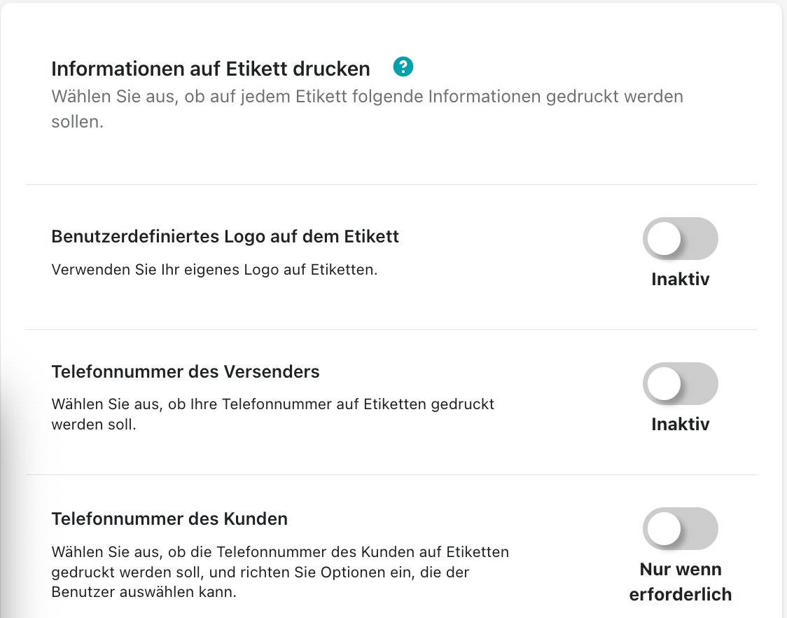 Informationen am Etikett 8 Informationen am Etikett 8