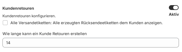 Kundenretoure 4