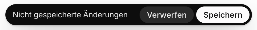Änderungen speichern Änderungen am Versandprofil speichern