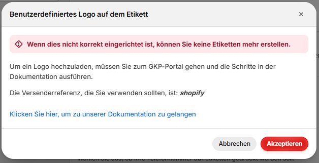 Informationen am Etikett 2