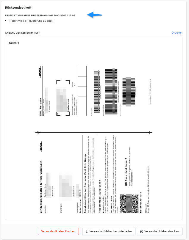 Customer returns 11